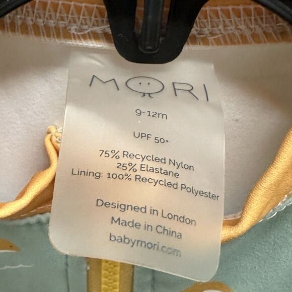 Mori Baby Dolphin One-Piece UPF 50+ Rashguard Beach Summer Size 9-12 Months - Picture 6 of 7